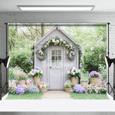 Lofaris Charming Gray Cottage Arrangements Serene Backdrop